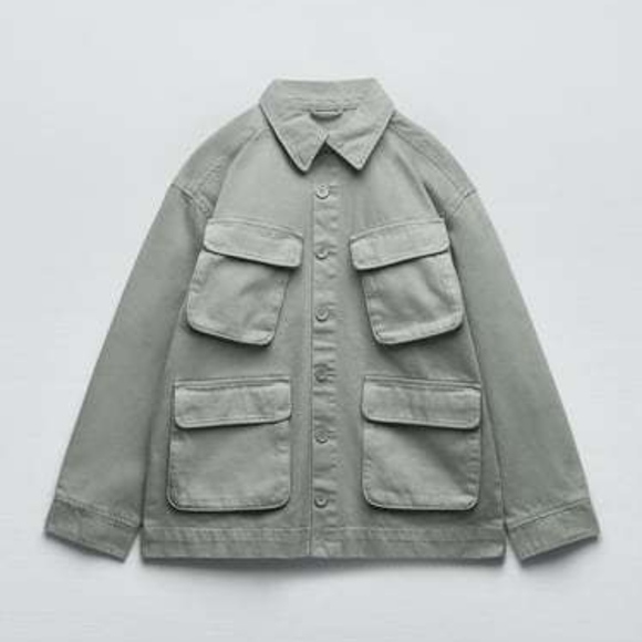 ZARA UTILITY OVERSHIRT - Picture 10 of 12